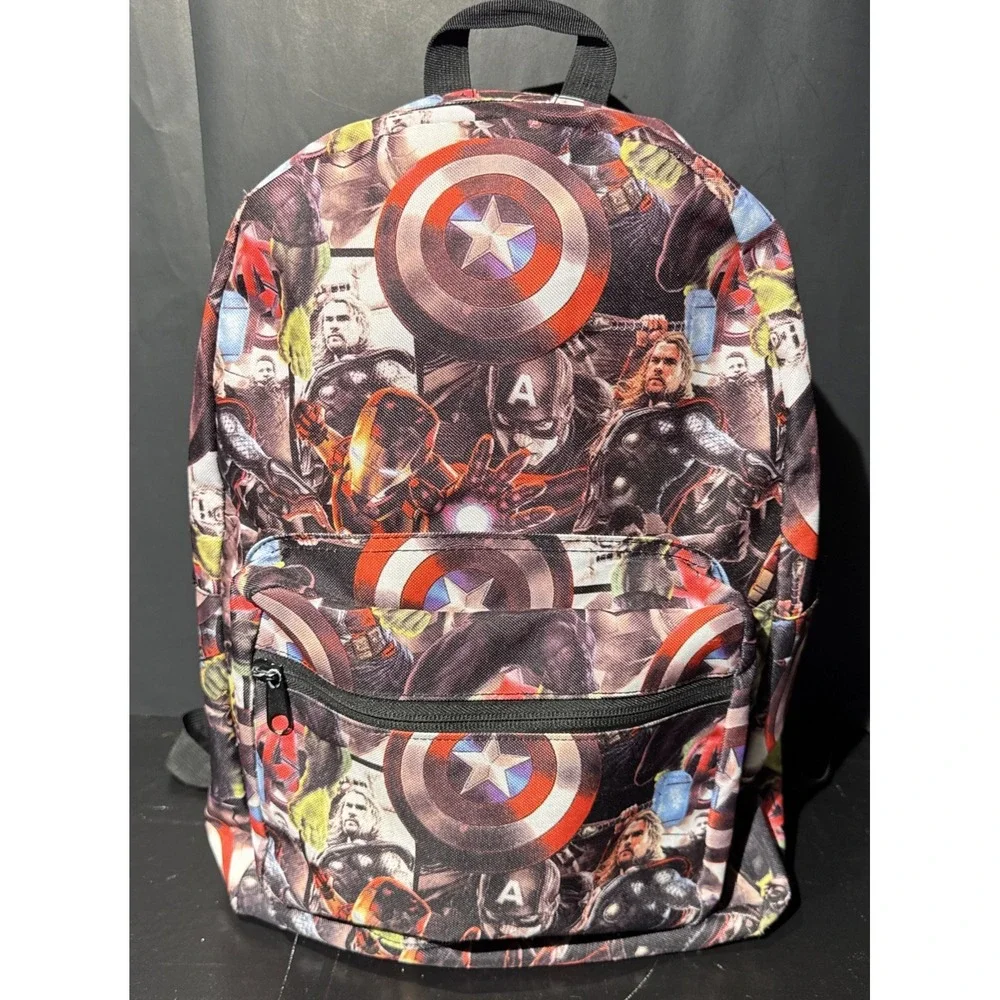 Marvel Comic Heroes Avengers Age Of Ultron 17 inch Backpack Thor Iron Man